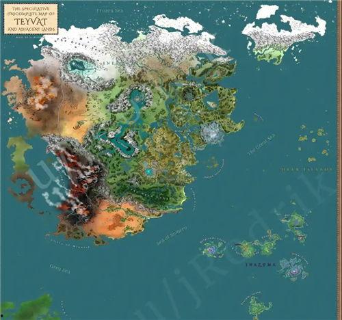 原神最新爆料地图图片,揭秘神秘地图中的未知领域